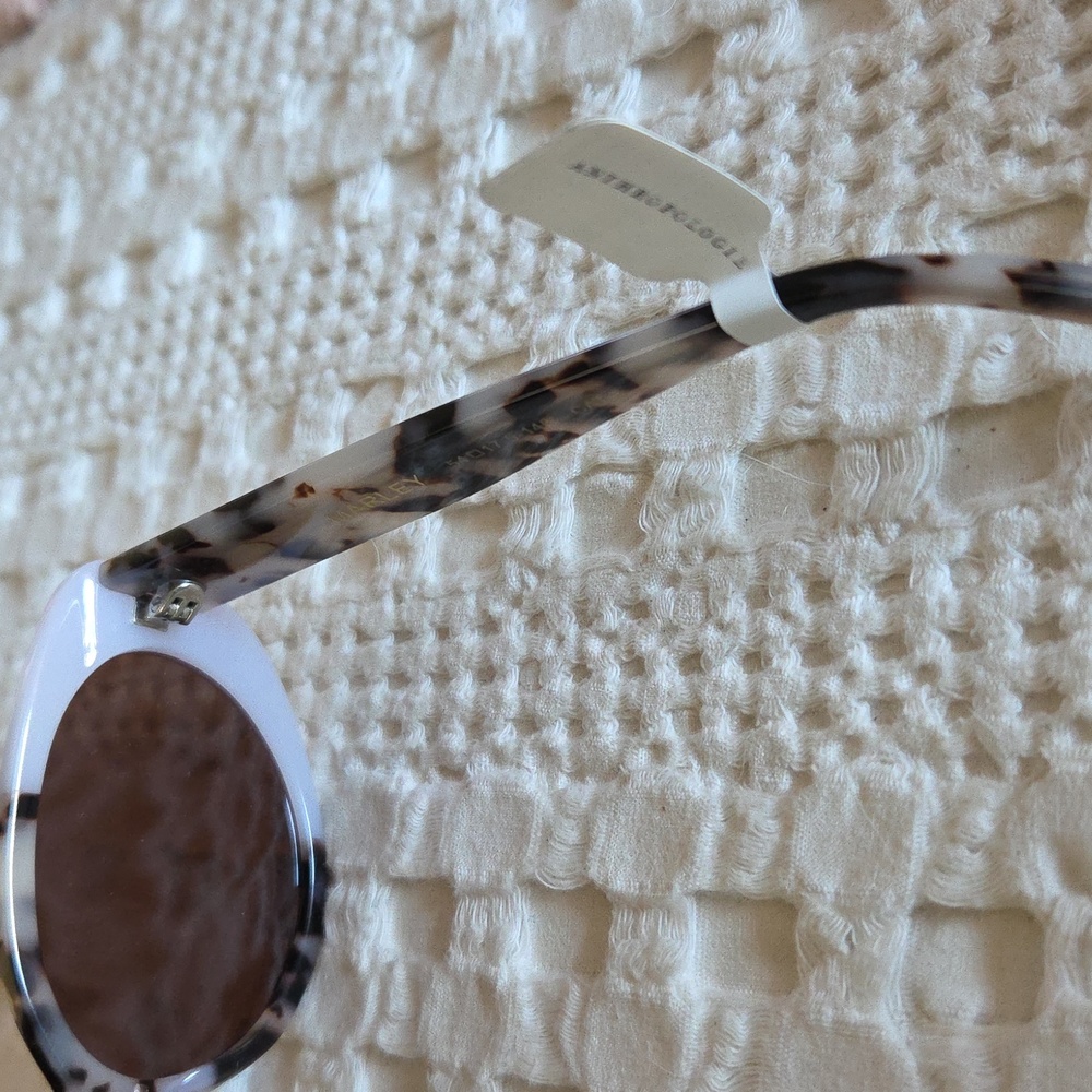 Anthropologie I-SEA Marley Sunglasses Ivory Blonde Tort - Picture 6 of 8